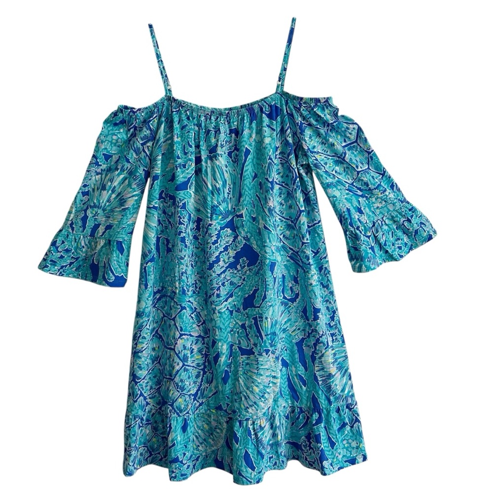 Lilly Pulitzer Limited Edition Girls Tortuga Time Cotton Dress XL - Picture 2 of 10